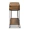 Baxton Studio Kellyn Vintage Oak Brown Finished Wood and Black Finished Metal 3-Drawer Console Table 177-11199-Zoro - alternate 5